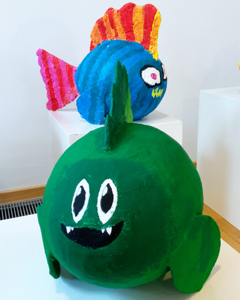 Wasserwelt Fisch-Skulpturen